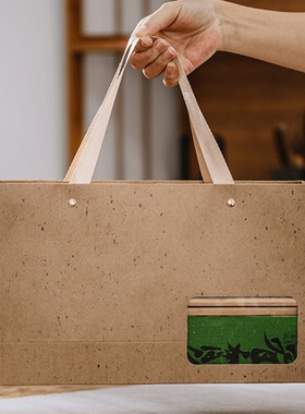 手提袋茶叶包装点心复古风小众简约节日礼物袋文创高级感高档礼盒