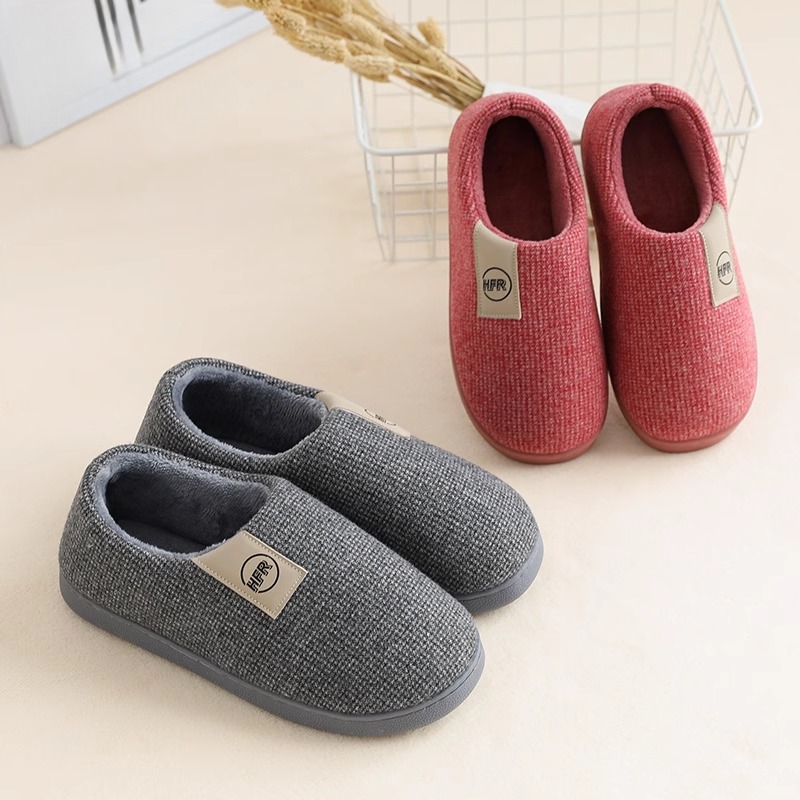 老人保暖棉拖鞋女2024新款秋冬包跟男冬季家居室内防滑加绒月子鞋