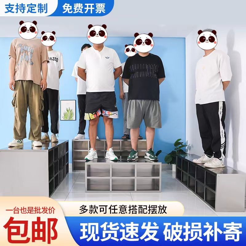 304不锈钢鞋柜员工多层多格鞋柜鞋凳无尘净化工厂车间职员换鞋柜