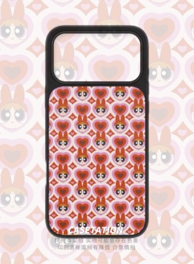 飞天小女警花花大孔刀锋玻璃硬壳iPhone17pro/华为pura80mate70小米17红米k70/OPPOreno14VIVOX200手机保护套