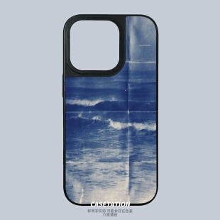 海浪做旧报纸纹理大孔刀锋小羊皮纹iPhone17pro/华为pura80mate70小米17红米k70/OPPOreno14/VIVOX200大海壳