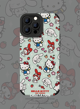 Kitty&Melody苹果iPhone17瞳眼贴皮竖纹iPhone17pro华为pura80mate70/vivo小米17红米k80/OPPOreno14VIVOX300