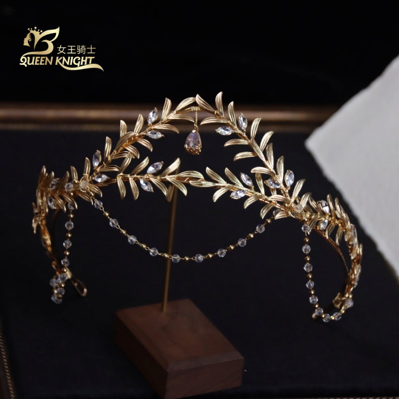 皇冠复古巴洛克希腊叶子头饰