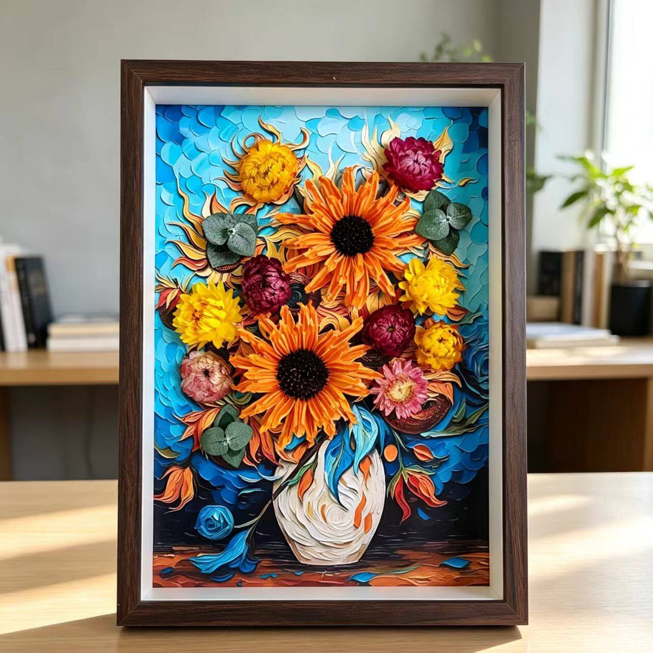 云南真干花永生花束成品相框装饰画摆件闺蜜生日乔迁开业高级礼物
