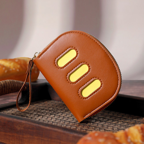 2026新款面包卡包女款网红零钱包简约可爱大容量多卡位学生证件包