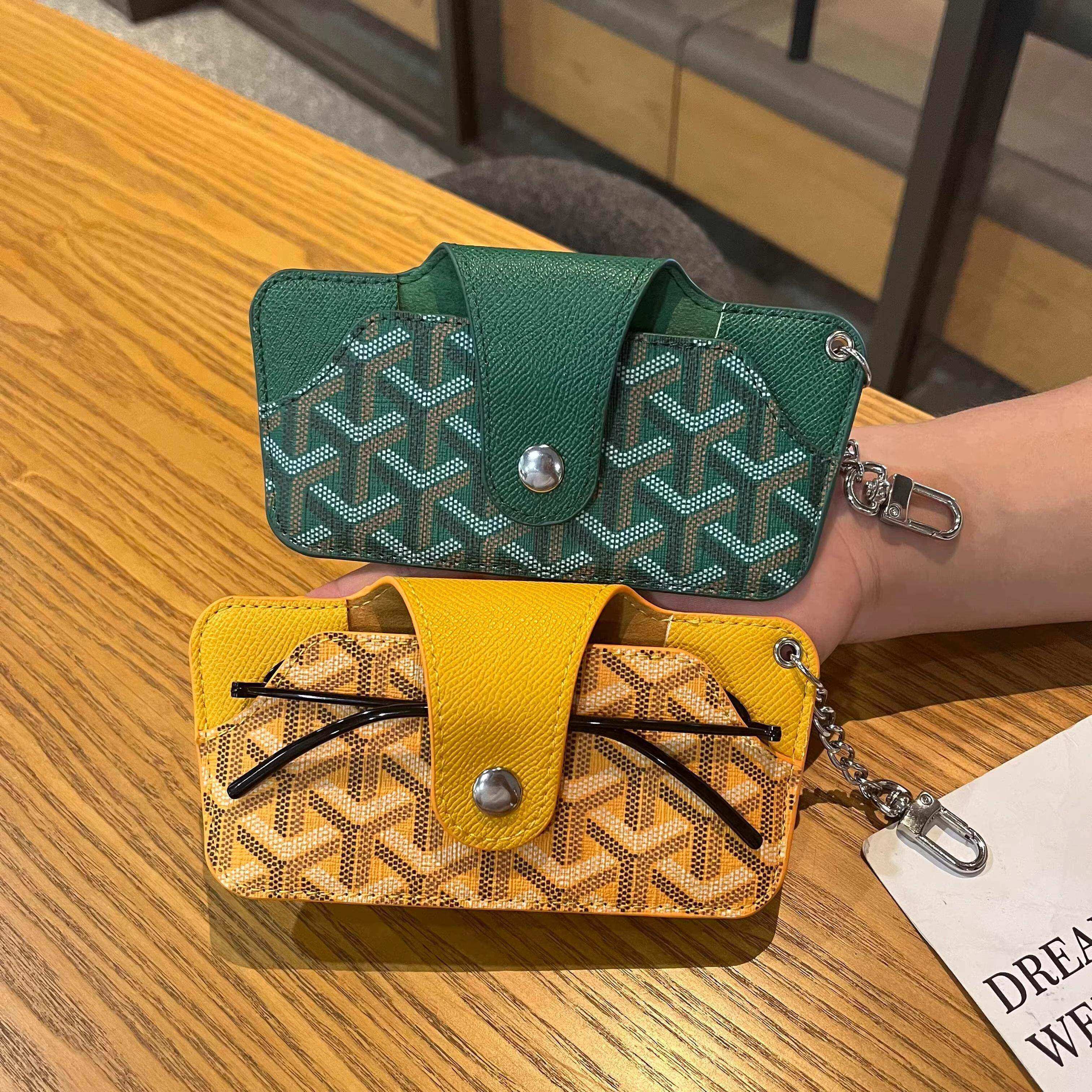 时尚印花墨镜眼镜包收纳袋挂件通用便携眼镜盒男女近视眼镜保护套