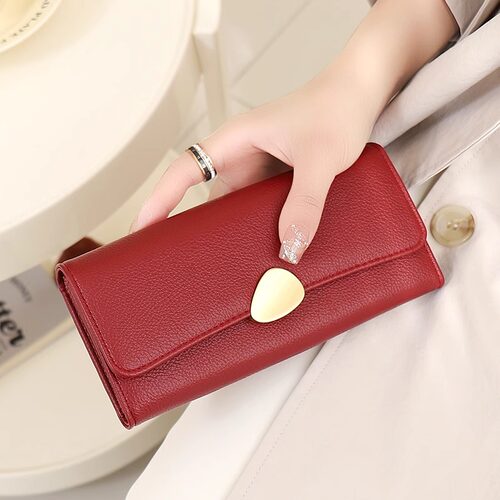 女士长款钱包2026新款大容量多卡位零钱包高级感手包小众设计钱夹