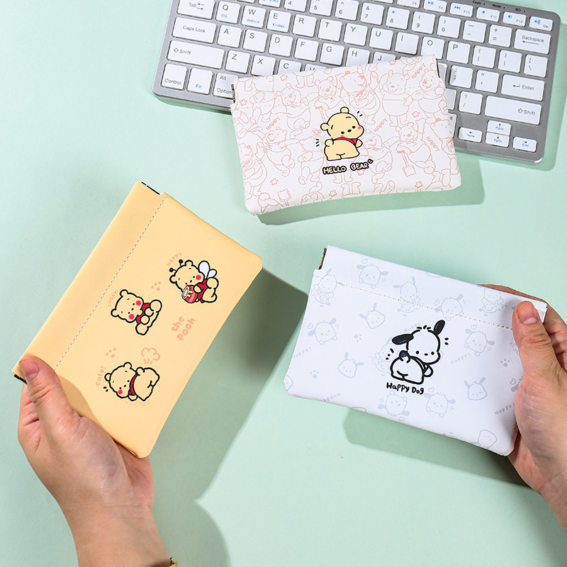 数据线收纳包自动闭合有线耳机随身袋电源充电器小迷你便携数码袋