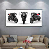 1300R越野车壁画维修改装 巴博斯Brabus摩托机车装 饰画 店卧室挂画