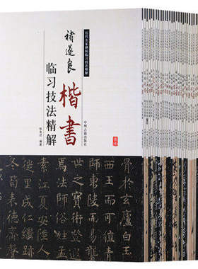 赵孟頫行书 楷书 褚遂良 傅山 怀素 柳公权 苏轼 欧阳询 孙过庭 王铎王羲之颜真卿临习技法精解 历代名家碑帖