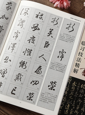 颜真卿行书临习技法精解 祭侄文稿 历代名家碑帖临习技法精解 行书书法毛笔字帖米字格临帖颜体书法字帖