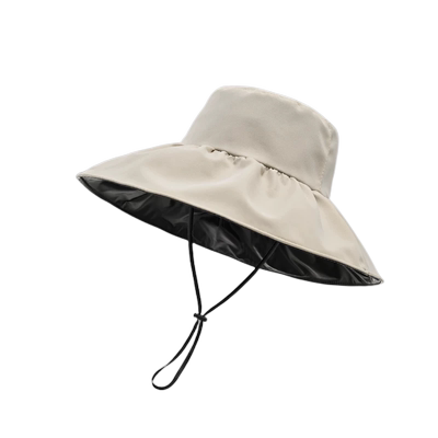 UPF50+防晒帽子女士黑胶遮阳帽