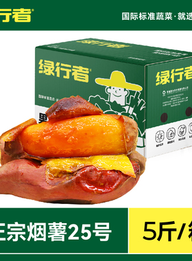 【绿行者】烟薯25号正宗蜜薯正宗5斤红薯糖心红薯烤地瓜专用红薯
