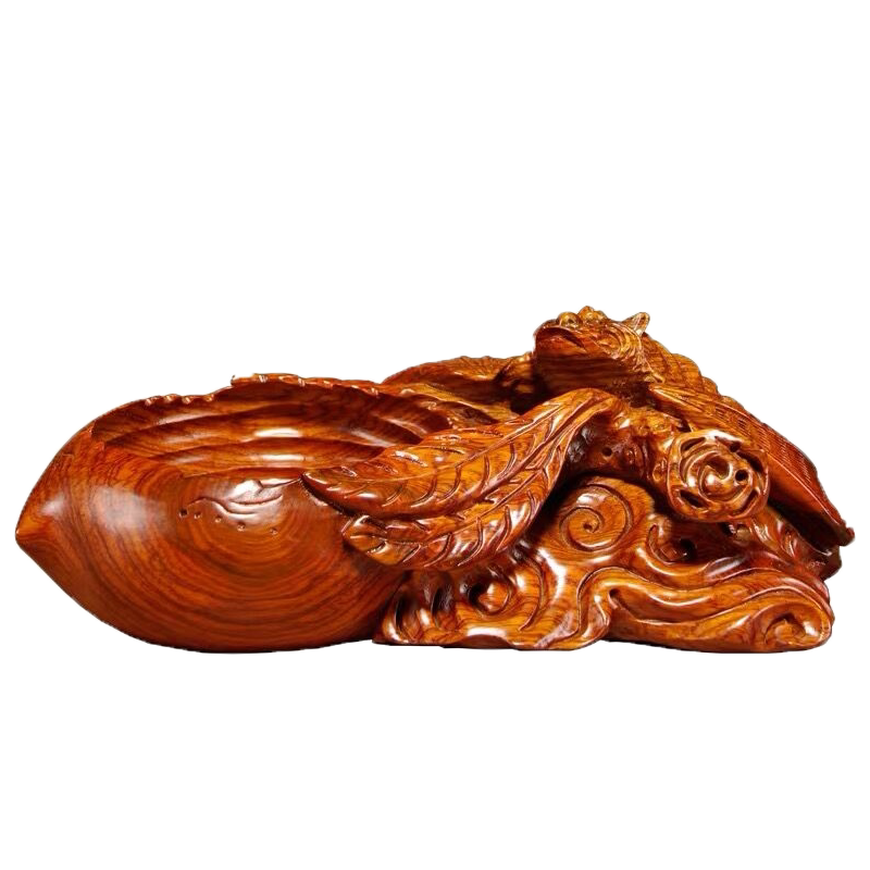 烟灰缸摆件红木工艺品