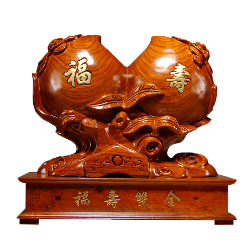 福寿双全摆件送老人生日工艺品