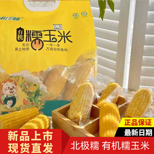 北极糯有机黄糯玉米东北黑龙江大苞米营养早餐真空包装 1.25kg 袋装