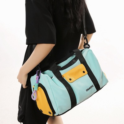 旅行包轻便大容量男女斜挎包运动健身包干湿分离独立鞋仓背