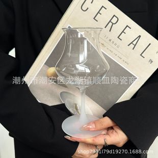进口新中式 反口鸡尾酒杯特调杯郁金香玻璃杯高脚杯闻香杯苏打气泡