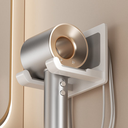 进口太空铝吹风机收纳挂架浴室墙上电吹风支架跨境免打孔壁挂吹