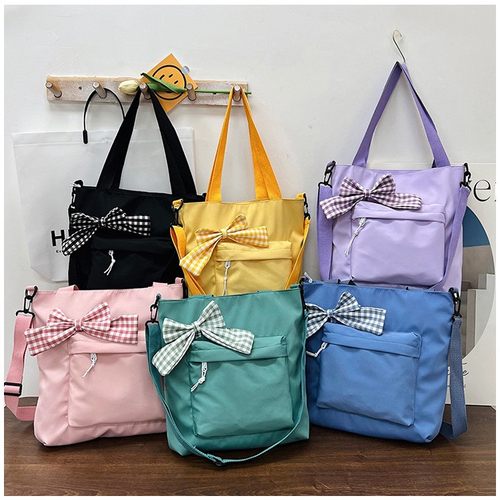 进口韩版清新甜美单肩包女日系学院风高颜值斜挎包中小学生补习