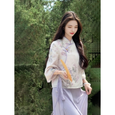 进口新中式女装2025秋冬两件套装时尚秋装时髦中国风半身裙子绝