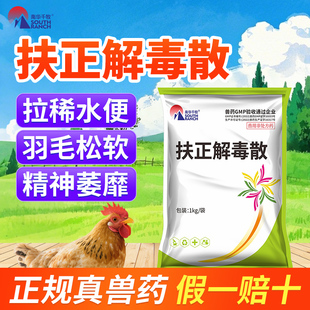 兽药扶正解毒散兽用清热解毒拉稀白痢水便啄肛法氏囊病养鸡专用药