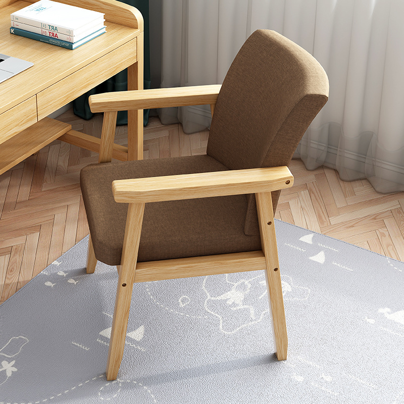 亿家达椅子靠背家用简约实木电脑椅书桌椅学生椅办公书房椅卧室凳