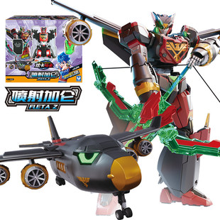 炫卡斗士喷射加仑儿童飞机变形机器人男童玩具男孩旋玄咔金刚 正版