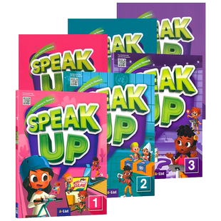 原版进口少儿英语口语技能专项练习提升教材Speak Up 1/2/3级套装Speak Up Plus小学英语口语课程听力听说读写演讲辩论综合技能书