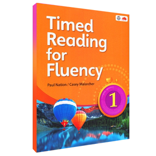 美国原装进口compass出版Timed Reading for Fluency 1-4级寒暑假短期阅读教材小学高年级初高中流利阅读计时器CEFR A2扫描听音频