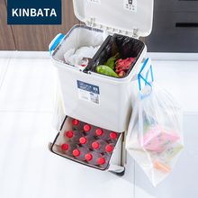 88元包邮 kinbata 干湿分类厨房垃圾桶 40L