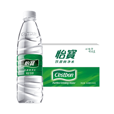 怡宝纯净水555ml*24瓶整箱装