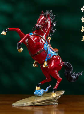 传世战马黄铜摆件商务开业礼品