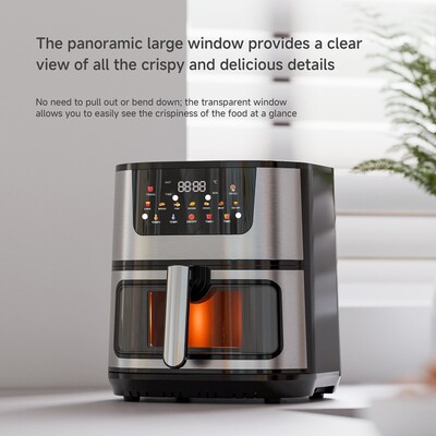 15l家用air fryer大容量多功能空气炸锅不锈钢可视家用电炸锅