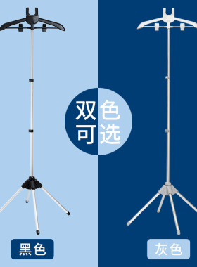 家用落地挂烫架可折叠带手持熨烫衣物板独立支撑架子伸缩调节