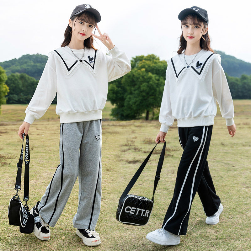 女童春秋套装2026新款洋气儿童休闲运动两件套中大童少女服饰批发,童装/婴儿装/亲子装,儿童运动套装,淘宝优惠券,粉丝福利购,淘宝优惠卷