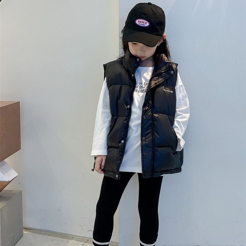 新款儿童韩版羽绒棉马甲新款秋冬季男童女童背心外穿宝宝婴儿马