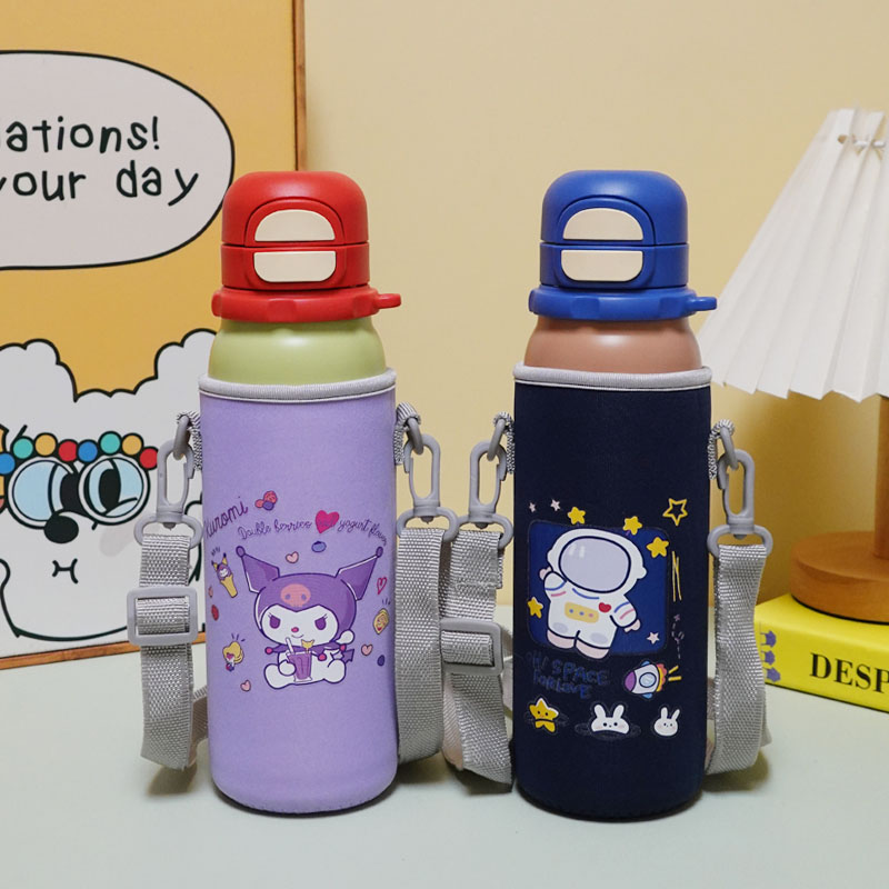 适用杯具熊锐气双饮水杯套600ml