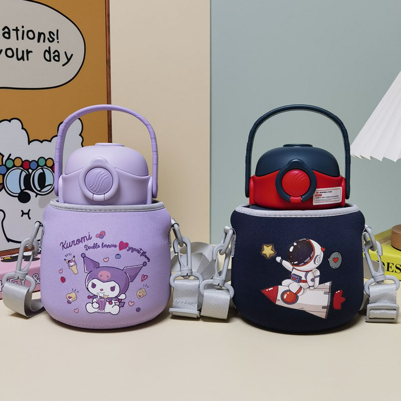 迪士尼大肚杯套儿童保温杯套大容量水杯套斜挎保护套1000ml水壶套,餐饮具,杯套,淘宝优惠券,粉丝福利购,淘宝优惠卷