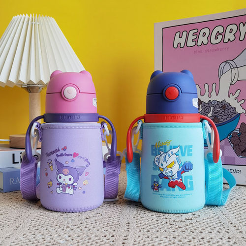 杯具熊水杯套儿童斜挎保护套