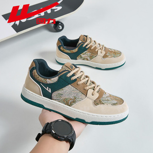 子2025新款 男士 夏季 春秋款 男款 鞋 运动鞋 回力秘密森林男鞋 油画板鞋