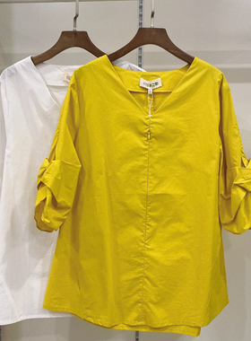 孕之彩春装新款孕妇装纯棉孕妇哺乳衬衫孕产妇通穿上衣YWS861006