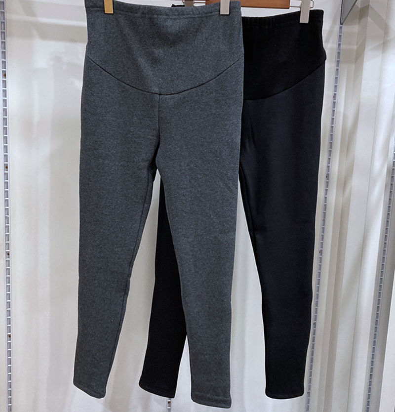 孕之彩可调节加绒加厚小脚打底裤