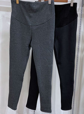 孕之彩冬特厚孕妇托腹裤可调节加绒加厚打底裤小脚裤YWK894011