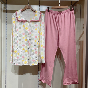 孕之彩春夏新品 YBT191219 产妇哺乳家居服月子服孕妇睡衣套装