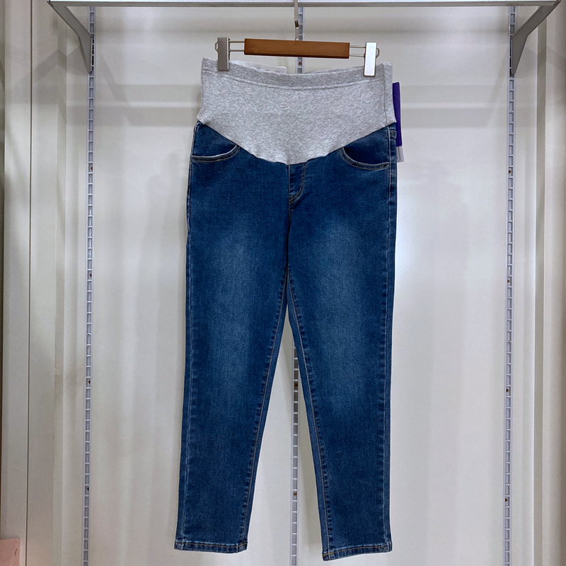 孕之彩2021秋款孕婦褲鉛筆褲托腹