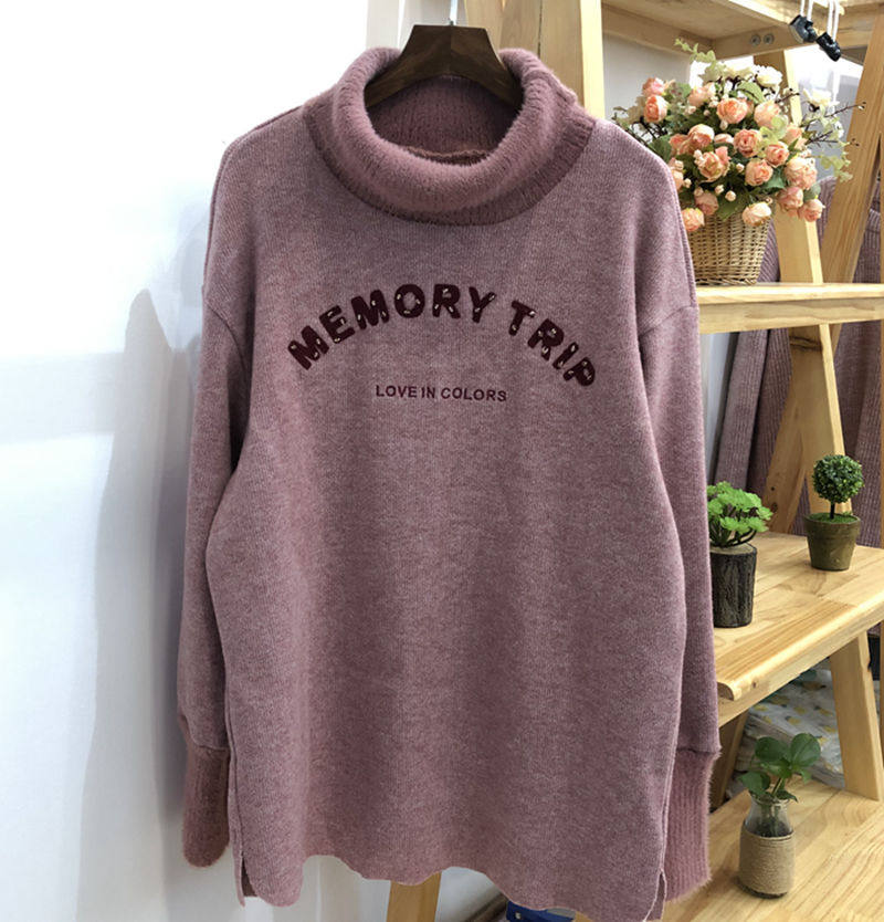 임신 색상 가을 겨울 출산 탑 출산 두꺼운 니트 스웨터 바닥 셔츠 스웨터 YWS193926