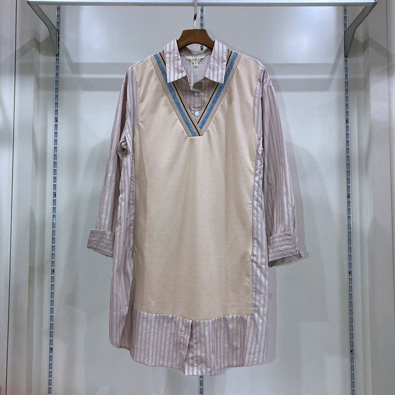 ZHENGZHI CAIQIU 모유 수유 긴 탑 가짜 투피스 긴 소매 셔츠 OL 나들이 착용 YWS193004