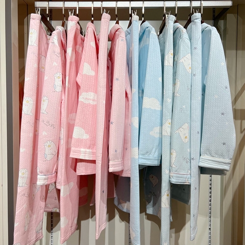 宜栖秋冬长袖纯棉哺乳月子服