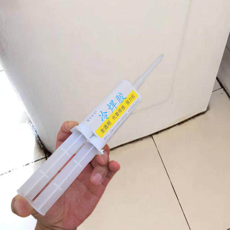 卫生间大便器陶瓷马桶冻裂了漏水补漏胶水箱桶壁底下裂痕渗水修复